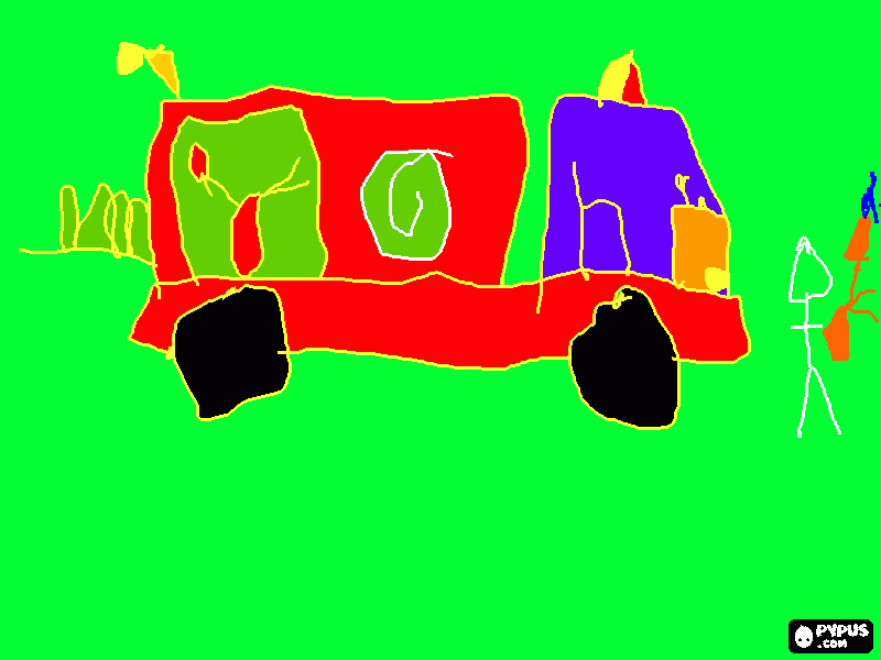 Omalovánka Hasičský vůz