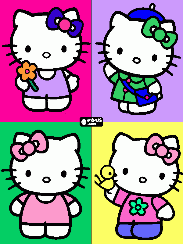 Omalovánka hellou kitty