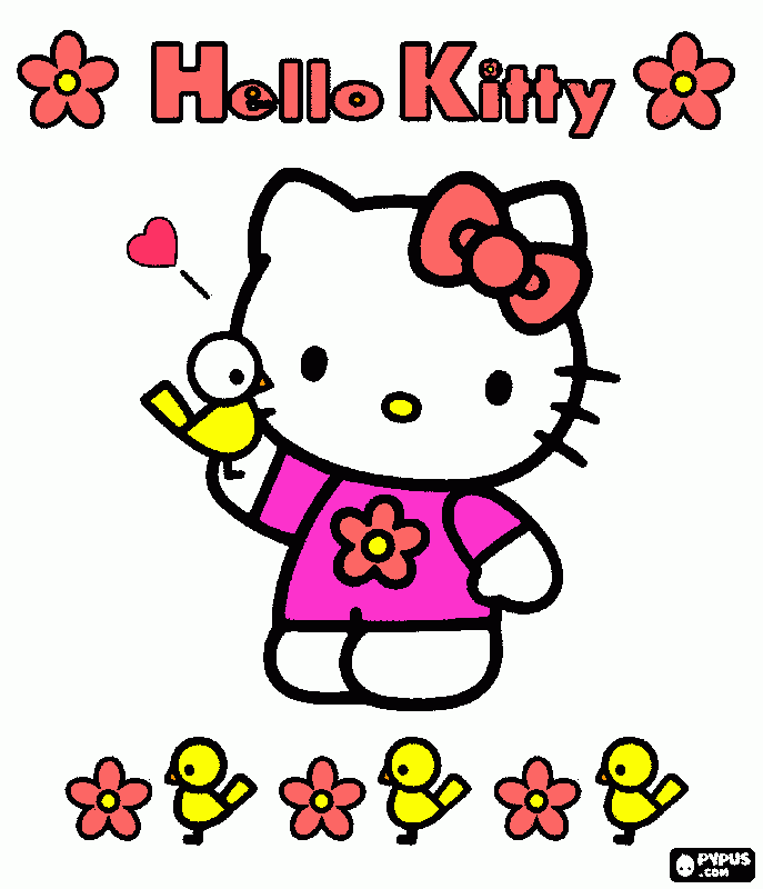 Omalovánka helou kity