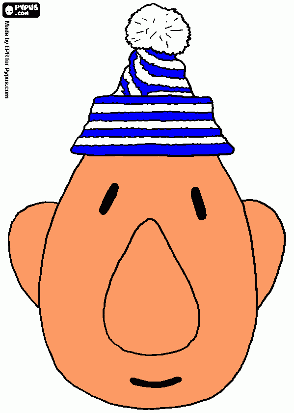 Omalovánka HLAVA PATA