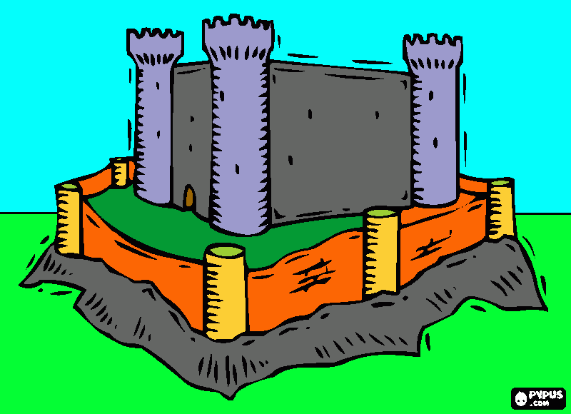 Omalovánka Hrad od Davida