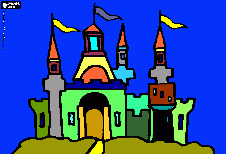 Omalovánka hrad on line