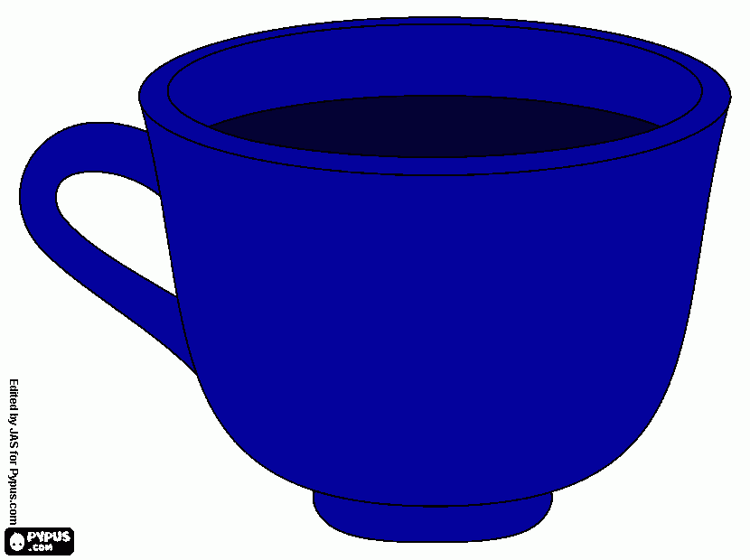 Omalovánka hrncek modry