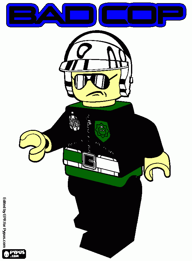 Omalovánka Hráč s lego příběhu Polda