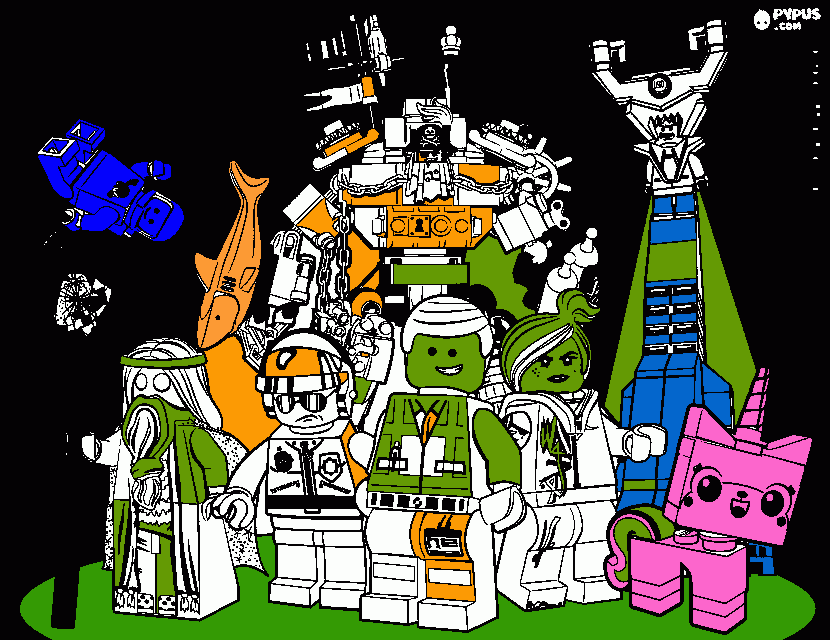 Omalovánka Hráči filmu Lego příběh