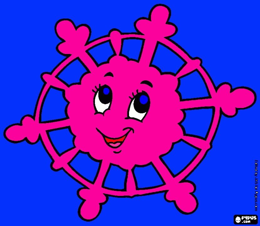 Omalovánka hvezdicka jak pada