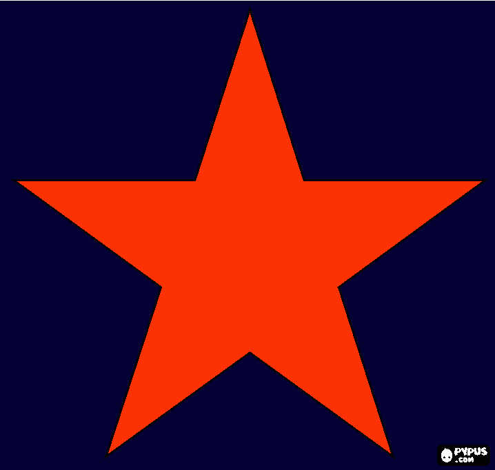 Omalovánka hvězdička