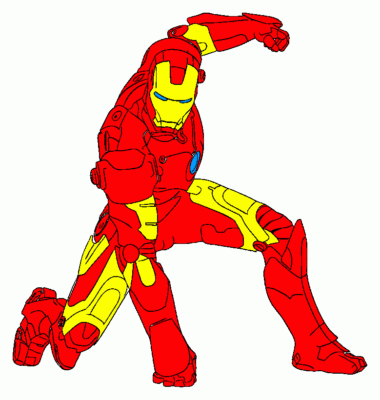 Omalovánka iron man