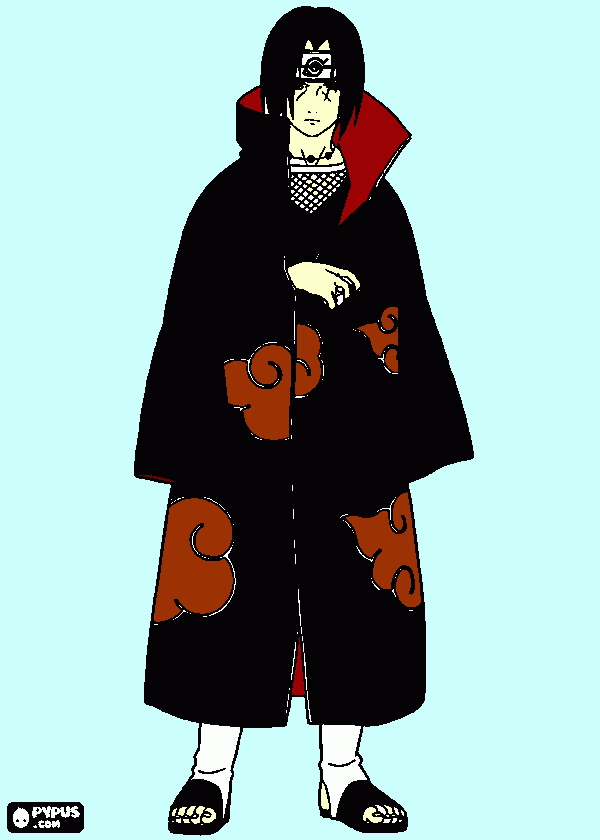 Omalovánka Itachi Uchiha