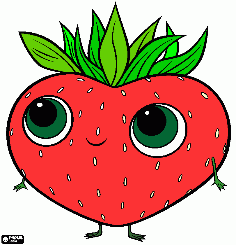 Omalovánka jahůdka Barry