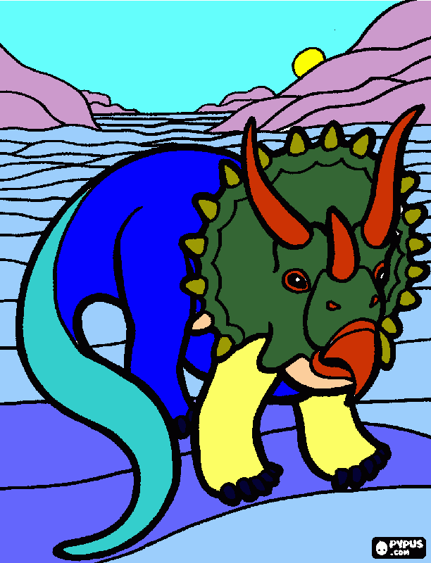 Omalovánka Jarouškův dinosaurus