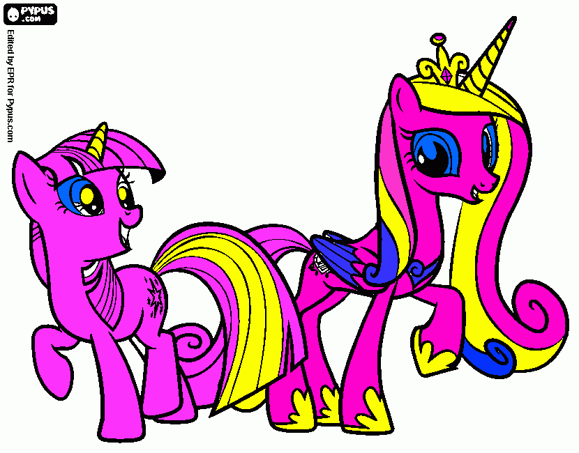 Omalovánka Jednorožec Kačka