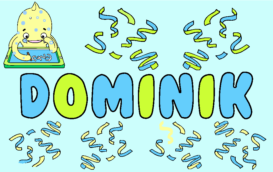 Omalovánka Jméno Dominik