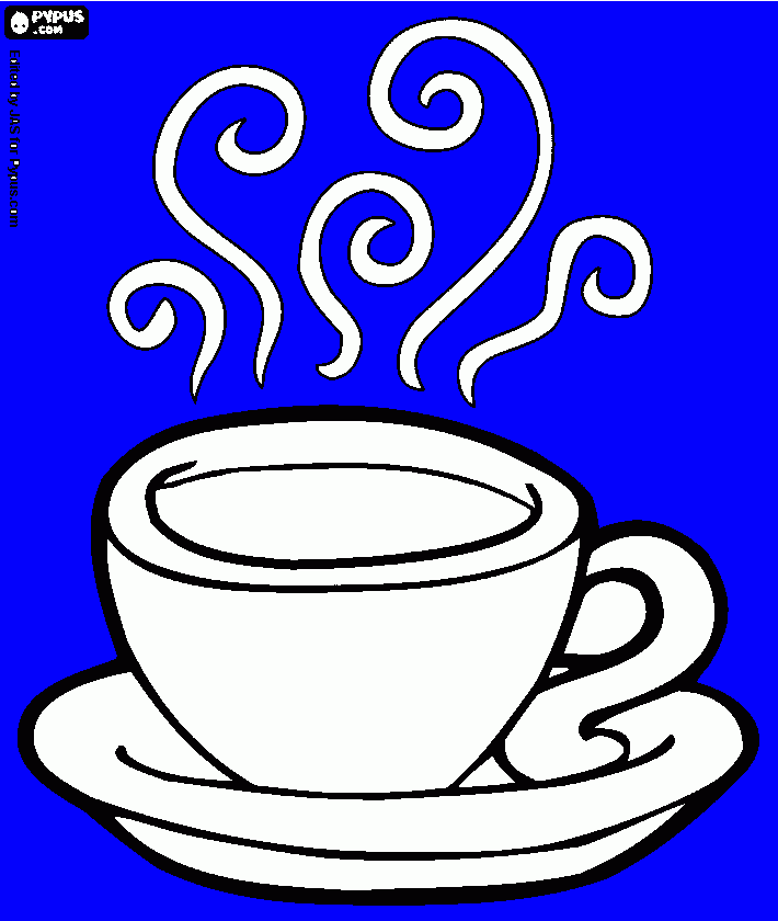Omalovánka kafe