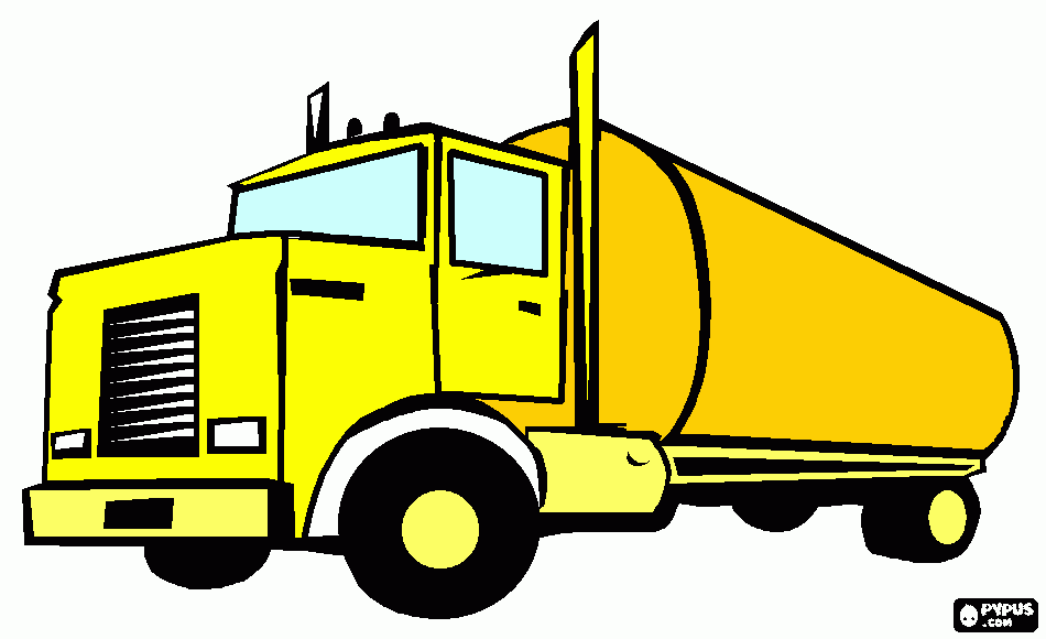 Omalovánka kamión žltý