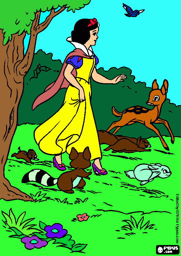 Omalovánka Karolínka - Snehulienka