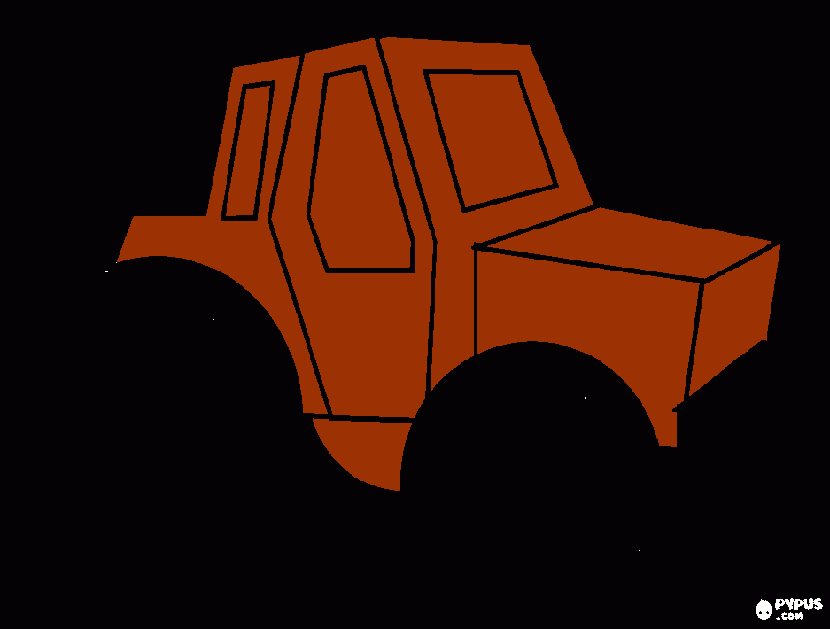 Omalovánka Karoserie traktoru