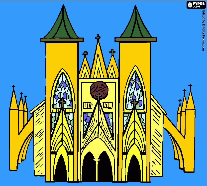 Omalovánka katedrála