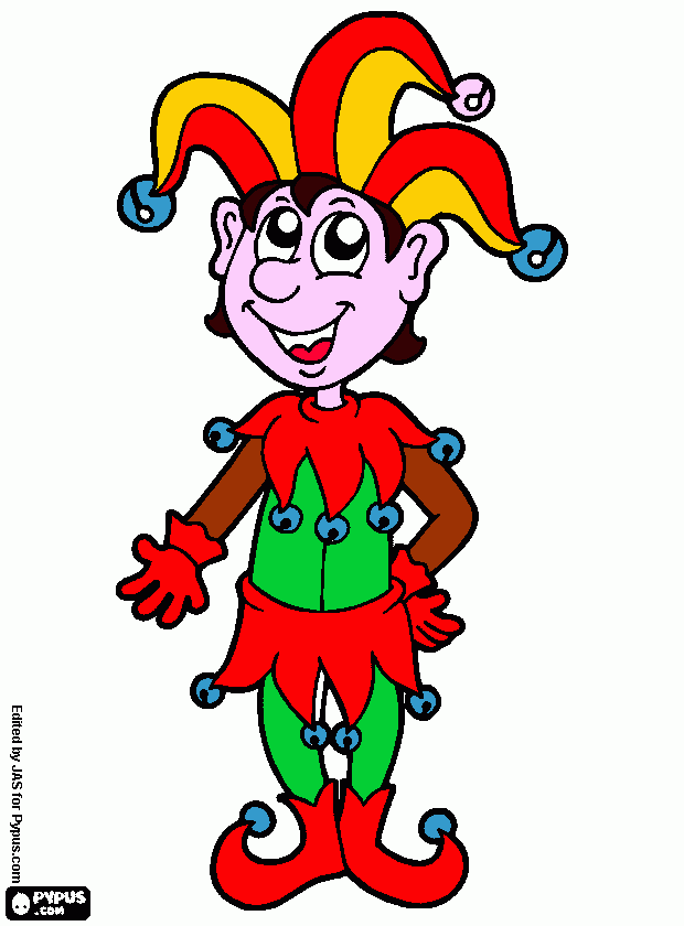 Omalovánka kašpárek