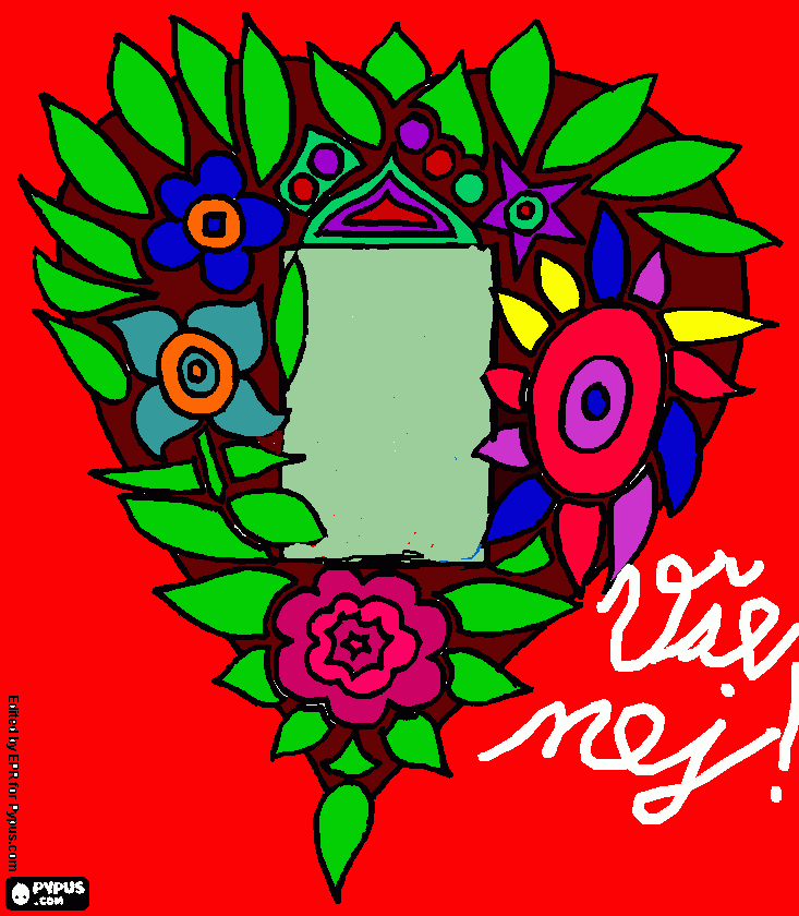 Omalovánka ke dni matek