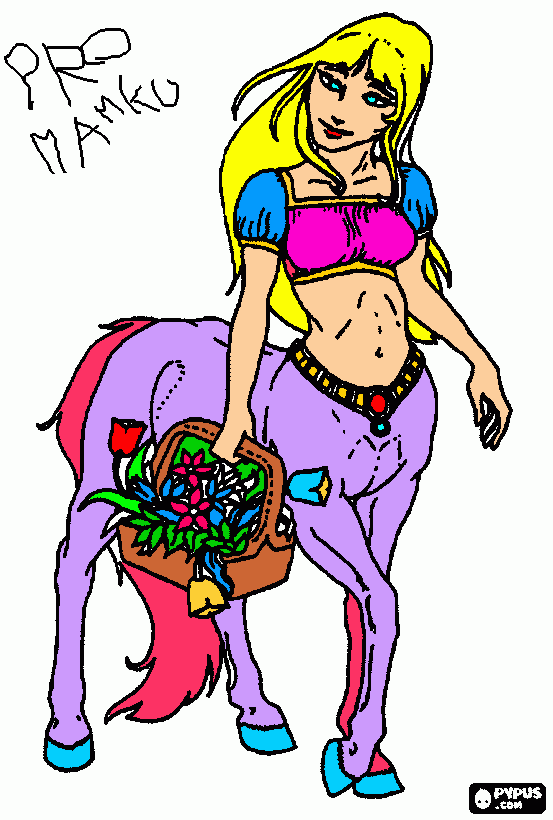 Omalovánka kentař žena mamka