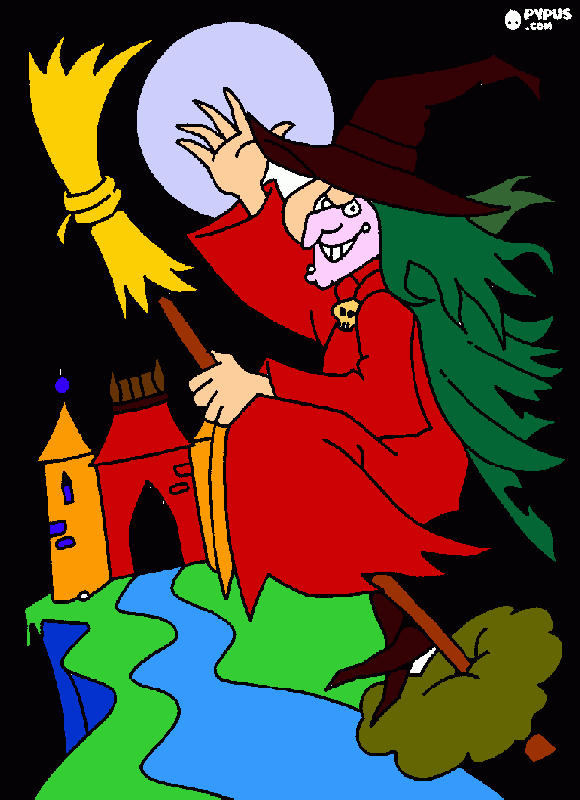 Omalovánka kiko jezibaba