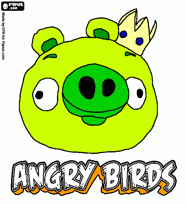 Omalovánka King Pig