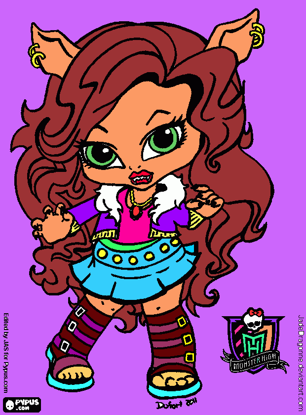 Omalovánka kloden volf