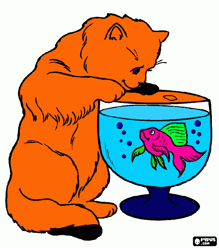 Omalovánka kocicka od Mirečka