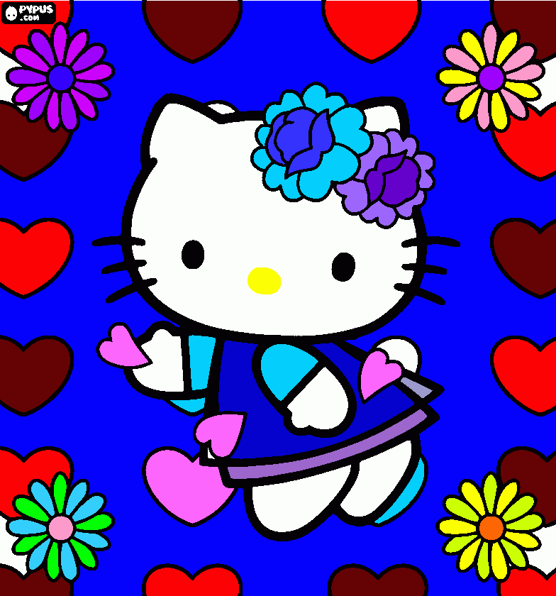 Omalovánka Kocour Kitty