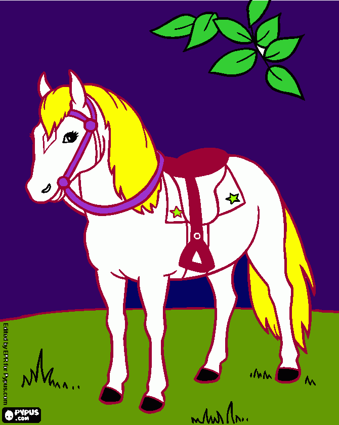 Omalovánka Konicek v noci