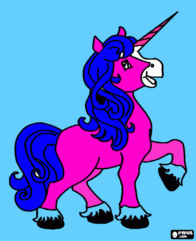 Omalovánka koník elsa