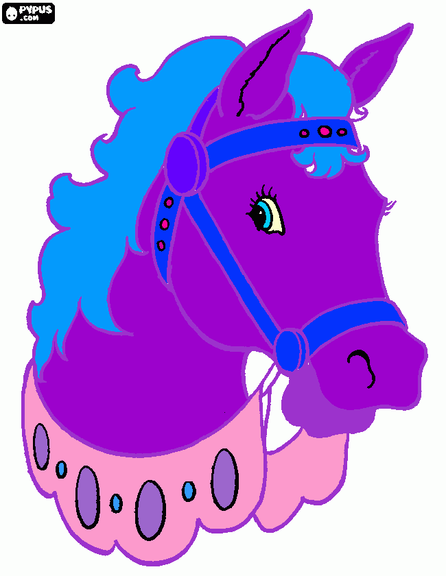 Omalovánka koníček pro babičku