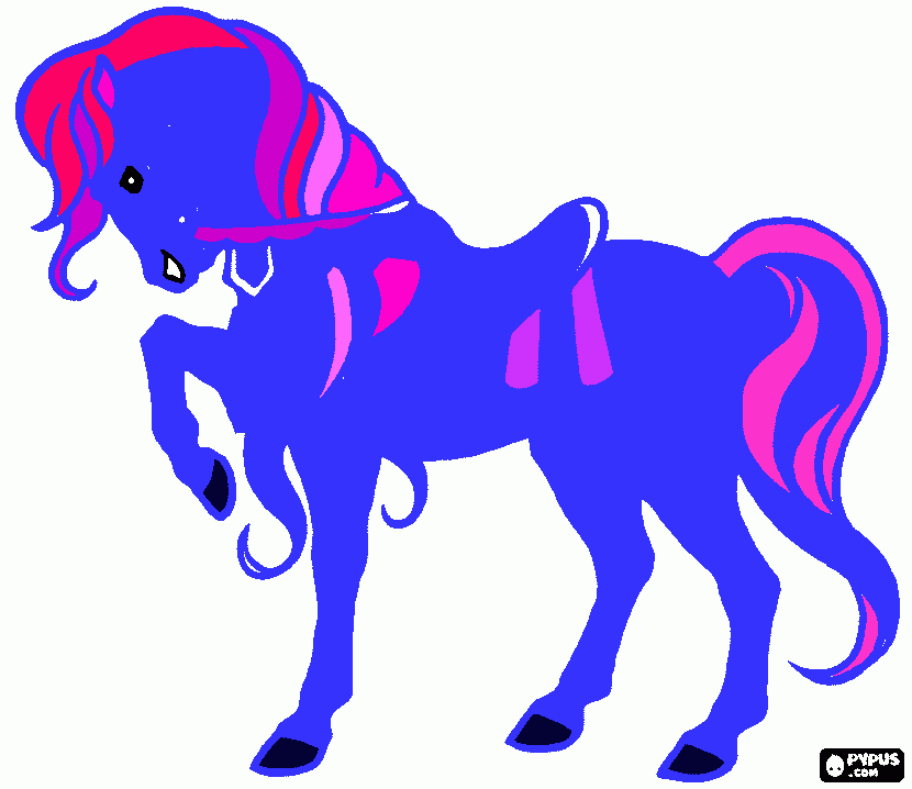 Omalovánka koníček pro strejdu