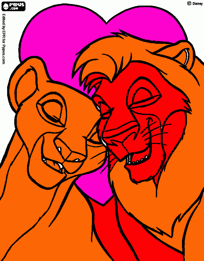 Omalovánka Kovu a Kiara