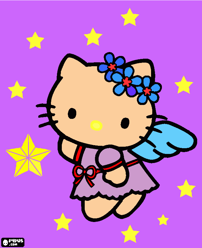 Omalovánka kočička Kitty