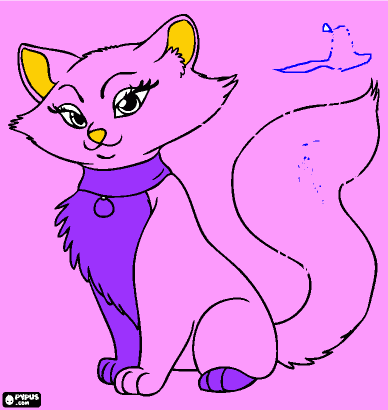 Omalovánka kočička pro tátu