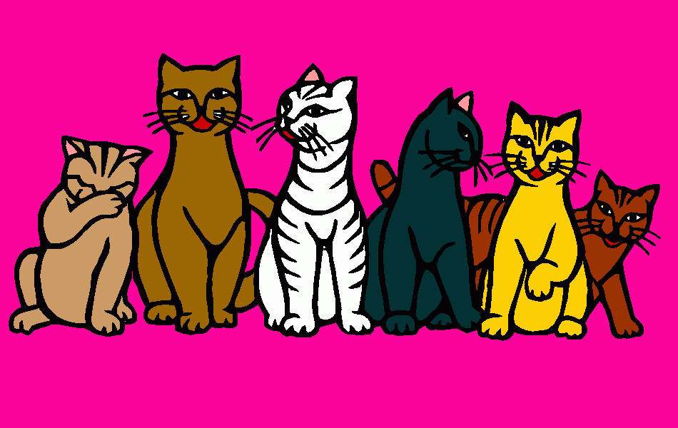 Omalovánka Kočičí parta