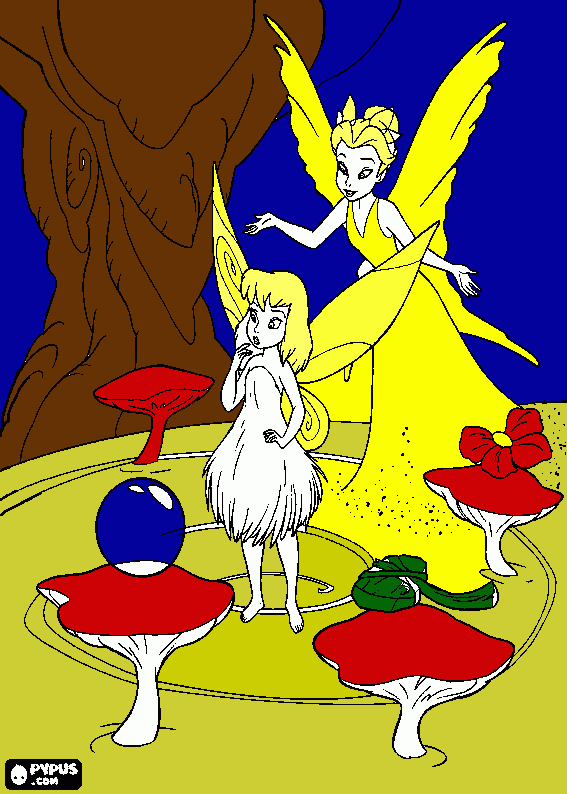 Omalovánka kralovna vil Klarion, Zvonilka Cililing