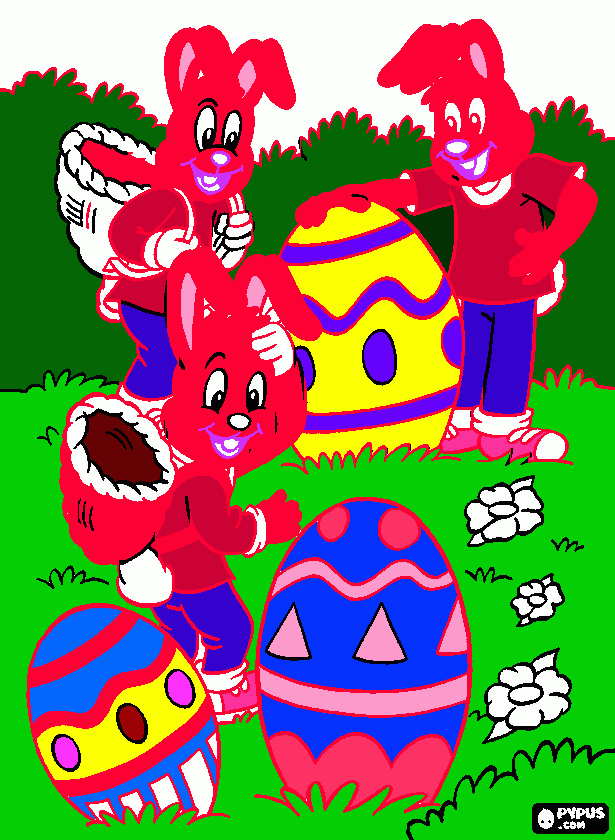 Omalovánka Kralíčci #VELIKONOCE