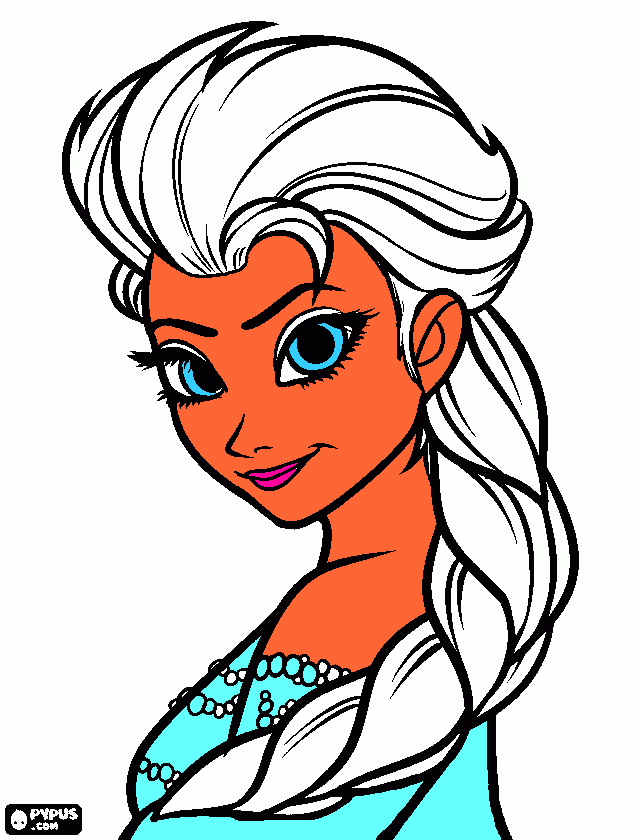 Omalovánka Kresba Elsa