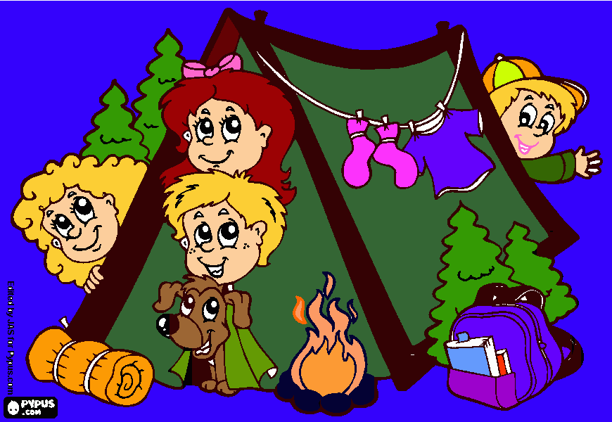 Omalovánka Kresba stanu