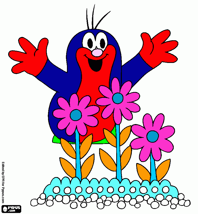 Omalovánka Krtek od Filípka