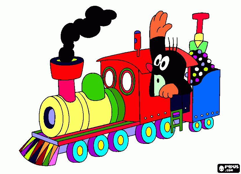 Omalovánka krtko---Fifko vymaľoval