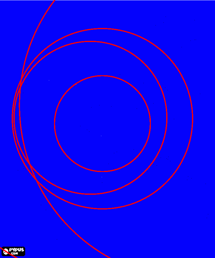 Omalovánka Kruhy na obloze