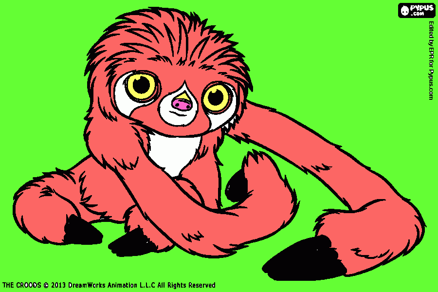 Omalovánka kruncoovi pro sničku