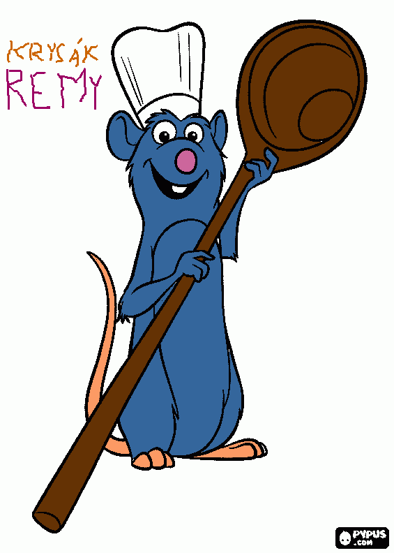 Omalovánka Krysak Remy.