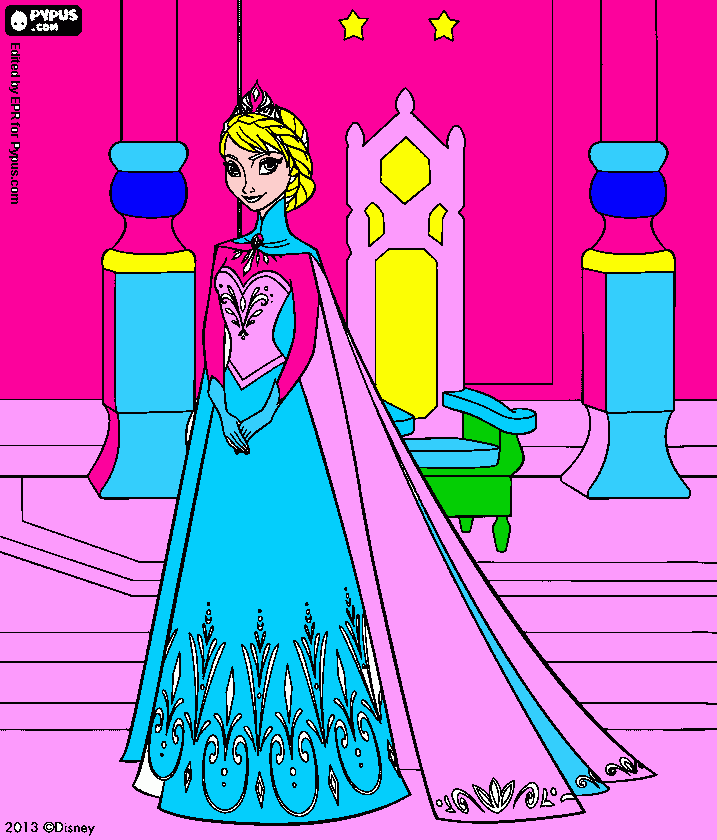 Omalovánka KRáLOVNA elza