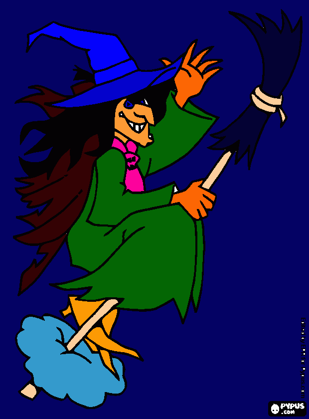 Omalovánka Krásná čarodějnice