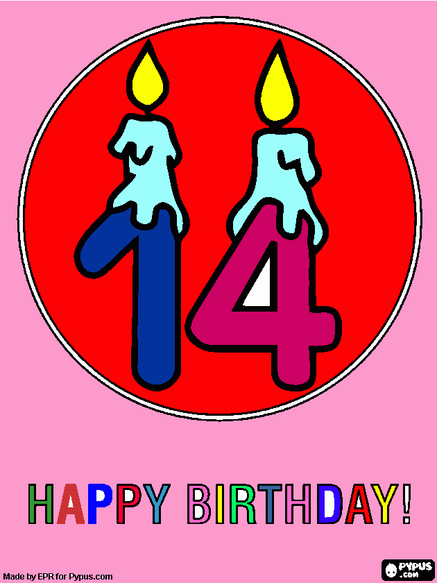 Omalovánka Krásné narozeniny